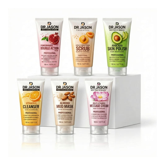Dr. Jason Fruity Facial Kit – Pack of 6 Tubes | Brightening & Glowing Skin Set