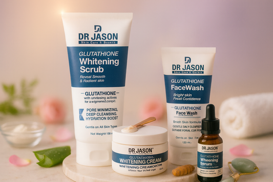 Dr. Jason Glutathione Whitening Face Kit – Skin Brightening, Dark Spot Removal & Glow Enhancing Facial Kit in Pakistan