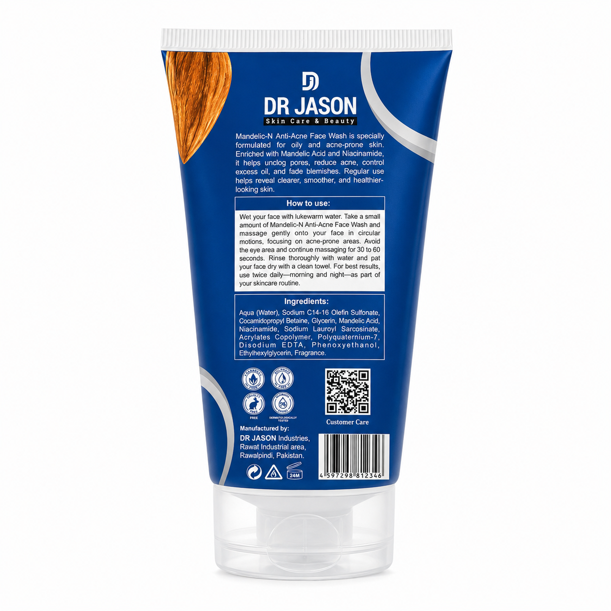 Dr Jason Medalic-N Face Wash – Mandelic Acid & Niacinamide Exfoliating Cleanser in Pakistan (120 ml)